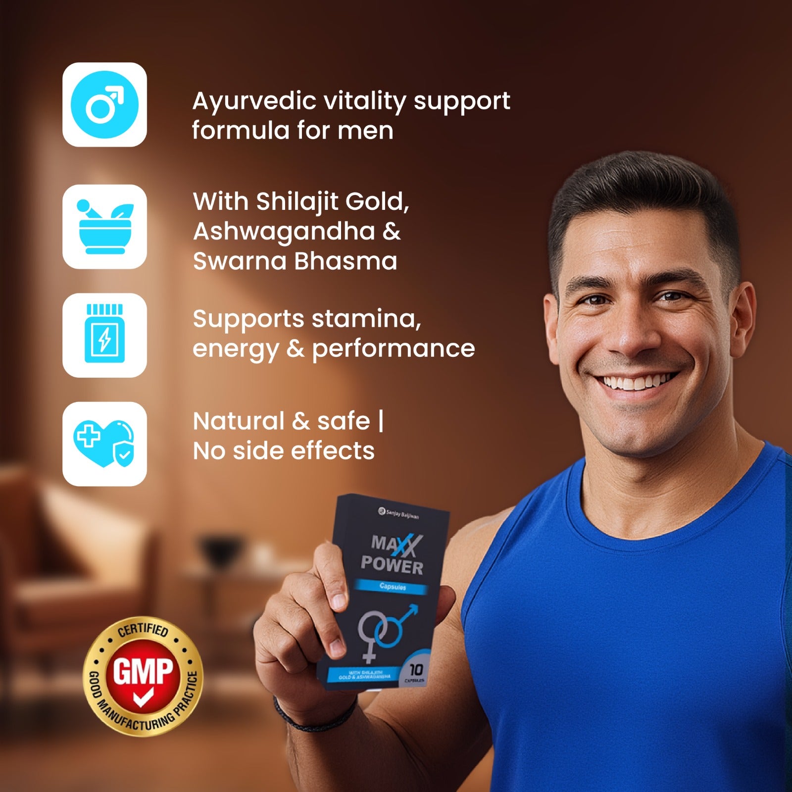 MAXX POWER – Ayurvedic Male Vitality Capsules